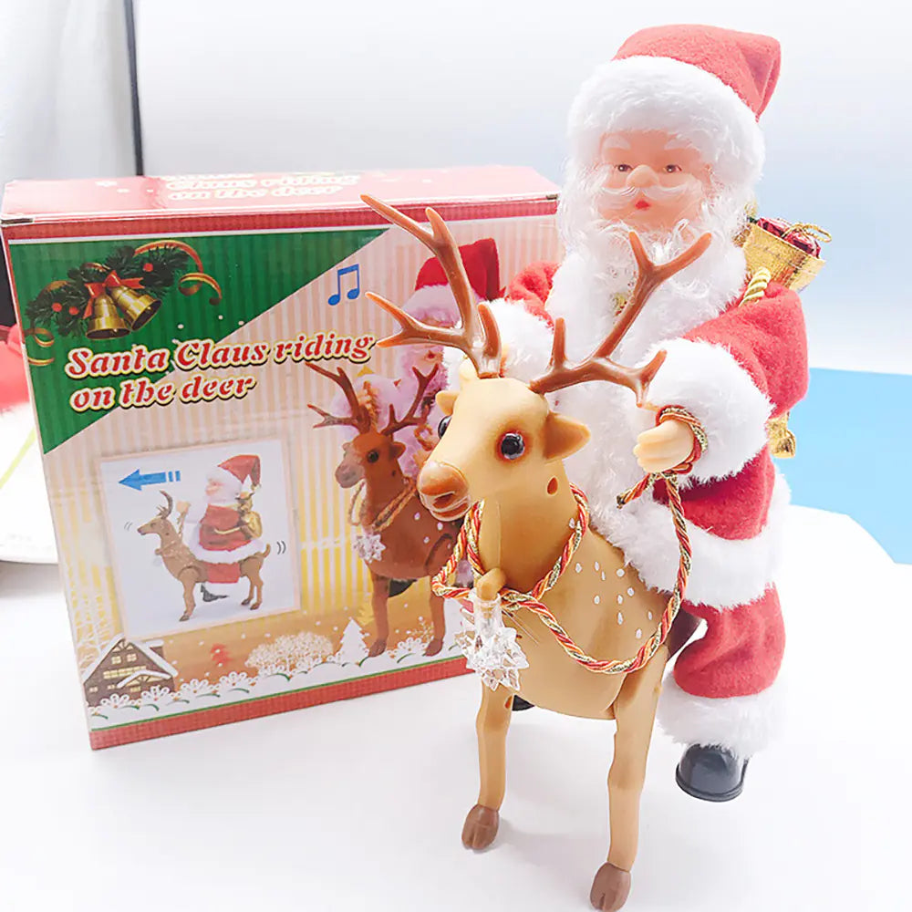 Electric Santa Parachute Toy for Christmas Decoration