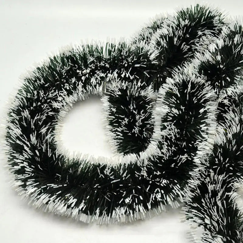 200m Floral Christmas Decoration with Ribbon Bow