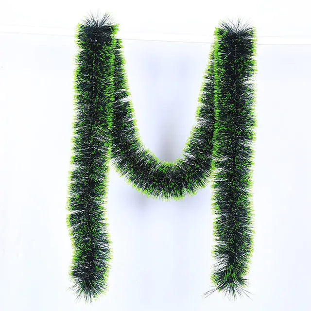 200m Floral Christmas Decoration with Ribbon Bow