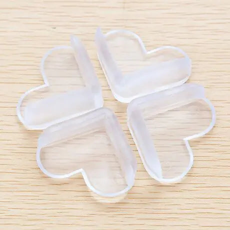 Baby Eckenschutz Transparent – Sicherheitsstoßschutz für Möbel & Tische (4er-Set)