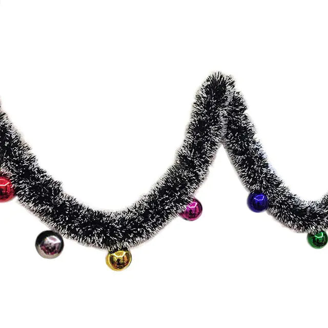 200m Floral Christmas Decoration with Ribbon Bow